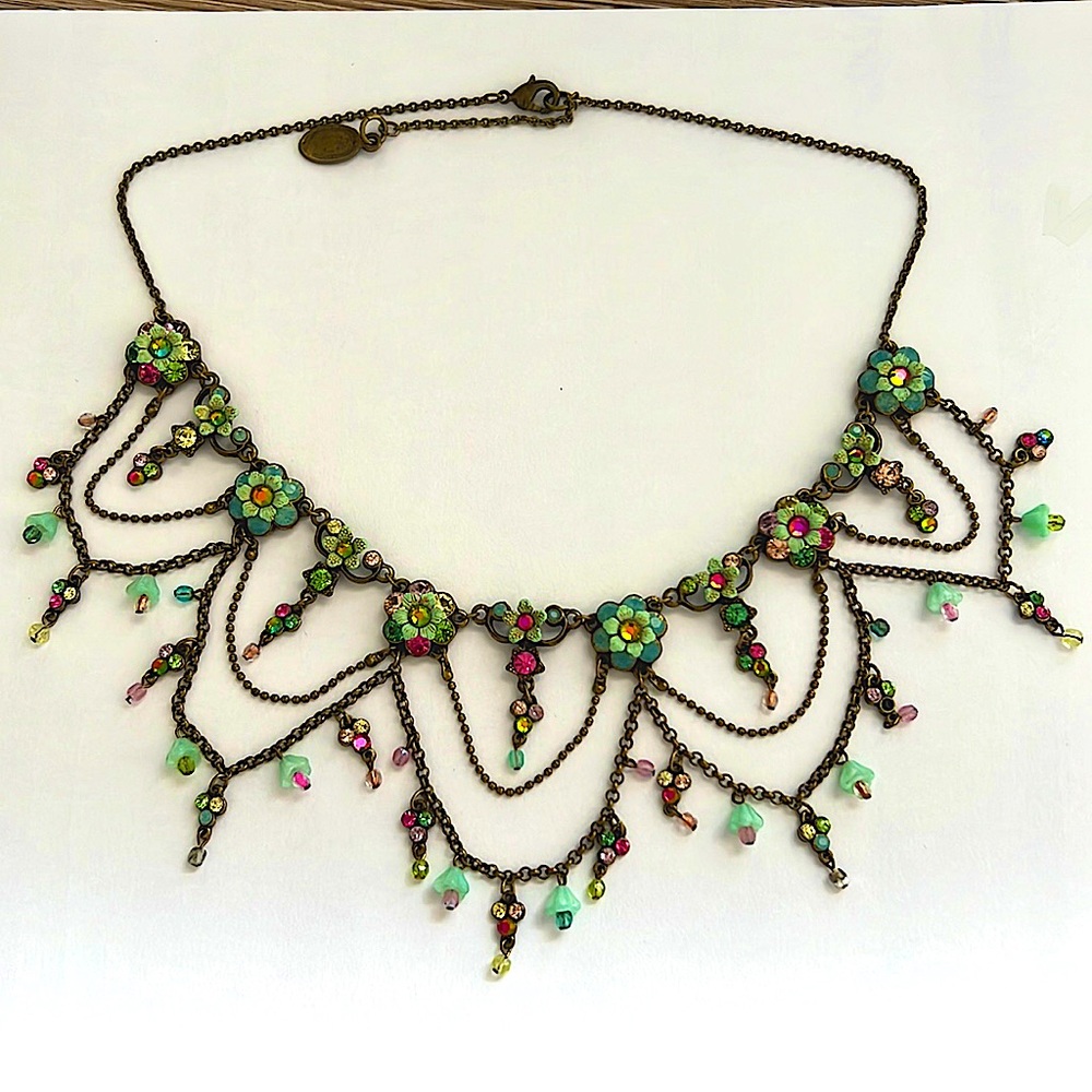 Original Michal Negrin, 16 inch Necklace. Antique style.